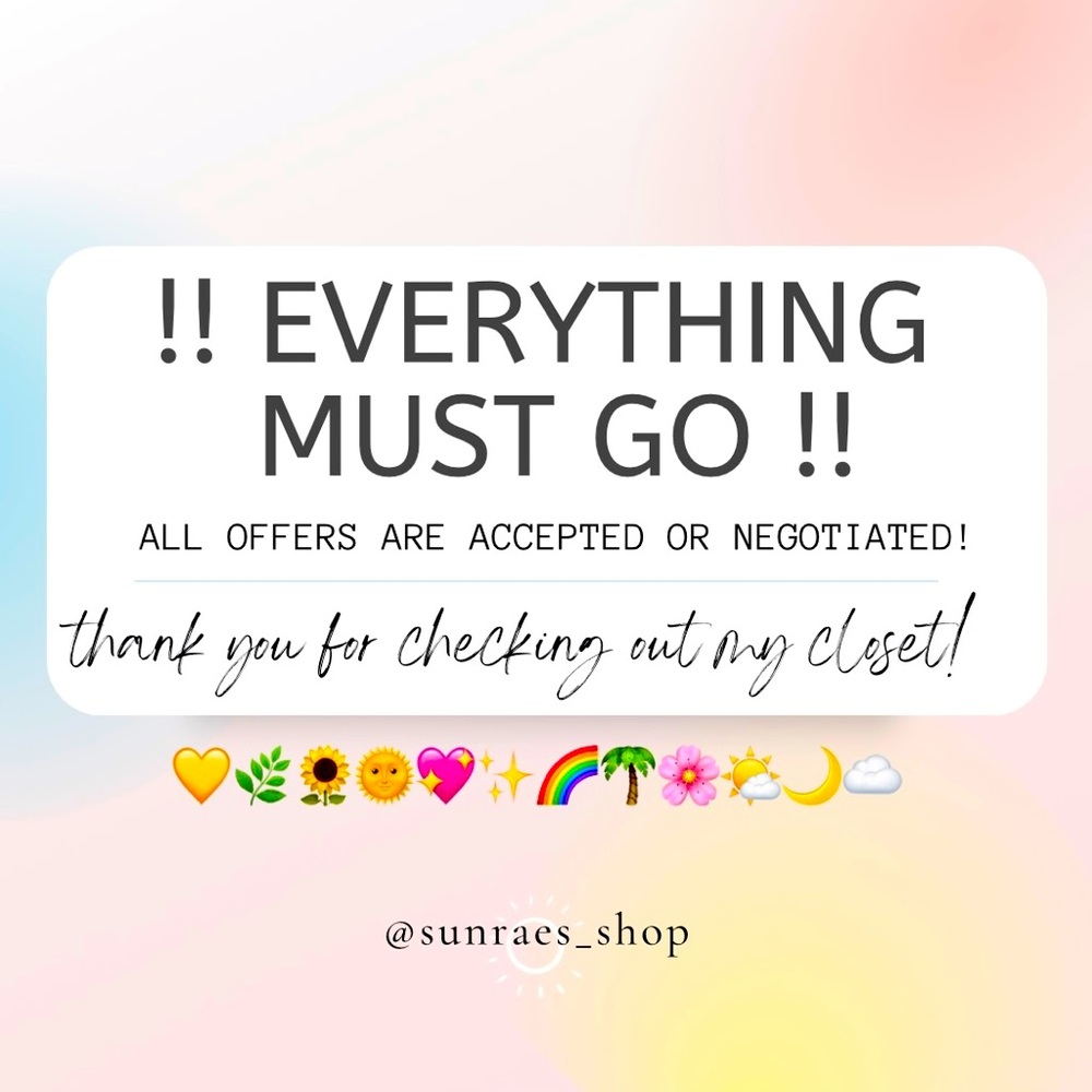 CLOSET CLEAN-OUT! ! ! 💖